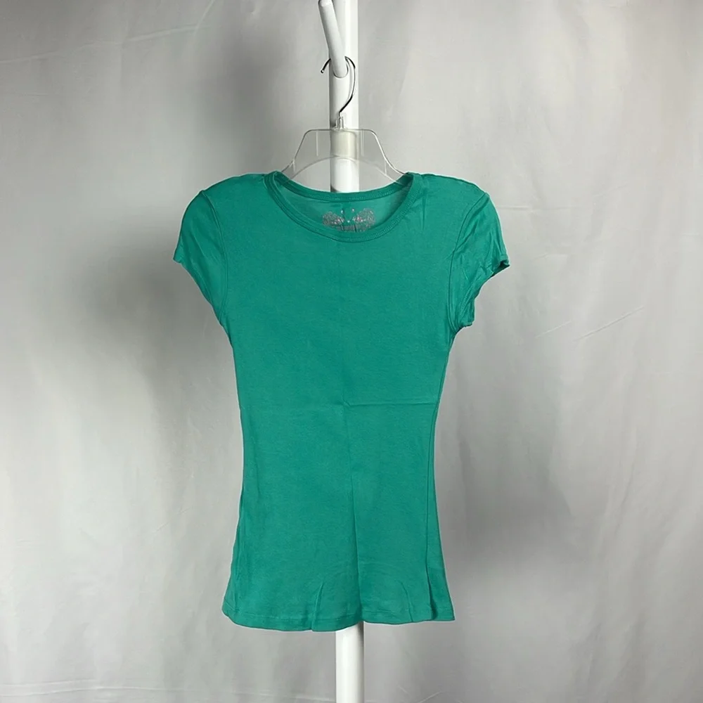 4 Pack Lightweight Layering Stretch Tees Red Yellow Pink Green T-Shirt Juniors S - Picture 8 of 12